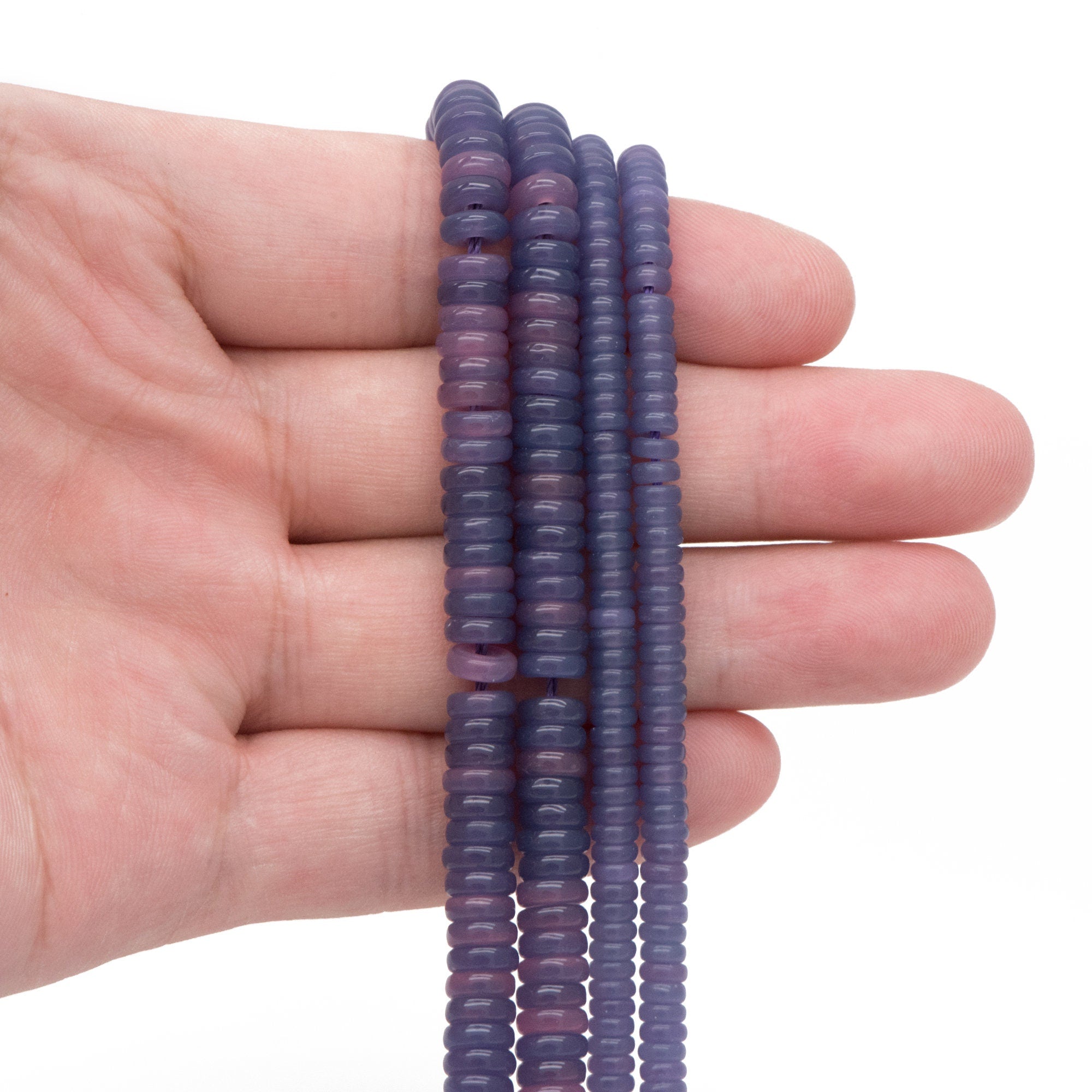 Jade Color Rondelle Beads, Spacer Beads,Heishi Beads, 2*4mm,2*6mm, 15 inches one strand (GM-039)
